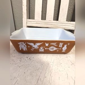 Vintage Pyrex 0503 Early Americana Casserole Dish